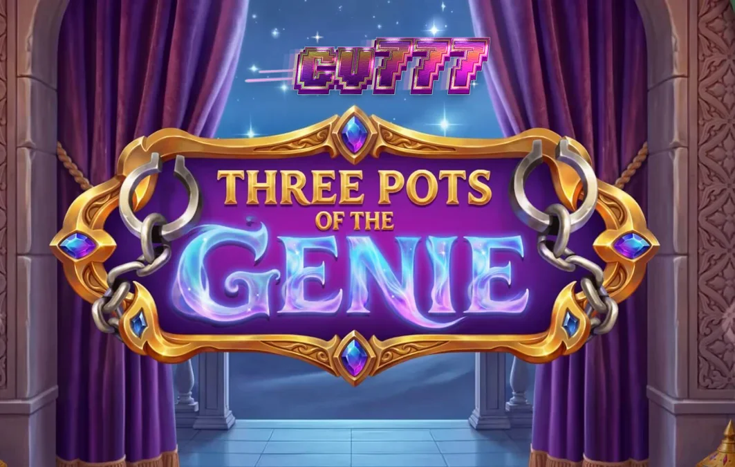 Tampilan visual slot Three Pots of the Genie dengan nuansa Arabian Nights yang magis.